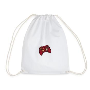 Red Game Controller Retro Pop - Drawstring Bag - white - Front