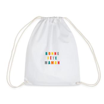  FÊTE DES MÈRES. BONNE FÊTE MAMAN. MAMAN. FÊTE - Sac de sport léger - blanc - Devant