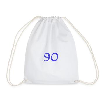 90. 90 YEARS. 90TH ANNIVERSARY. 90TH ANNIVERSARY. - Drawstring Bag - white - Front