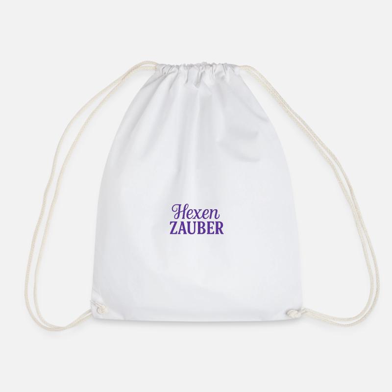 Witches Spell Mystic Print - Drawstring Bag - white