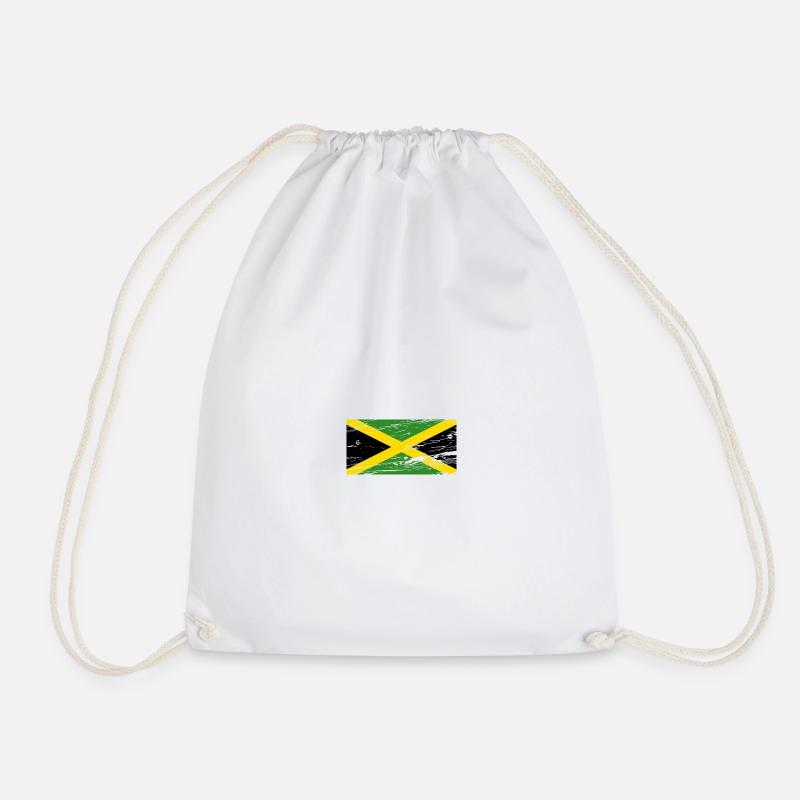 Jamaica Flagge - Turnbeutel - Weiß