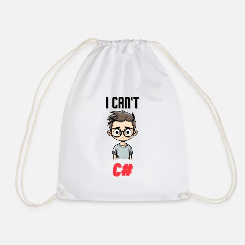 I can't C# - Turnbeutel - Weiß
