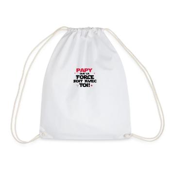 papy que la force soit avec toi - Sac de sport léger - blanc - Devant