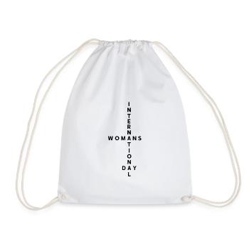 International Womens Day - Drawstring Bag - white - Front