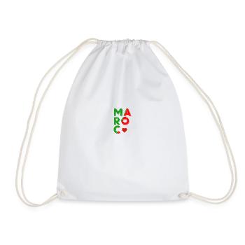maroc - Sac de sport léger - blanc - Devant