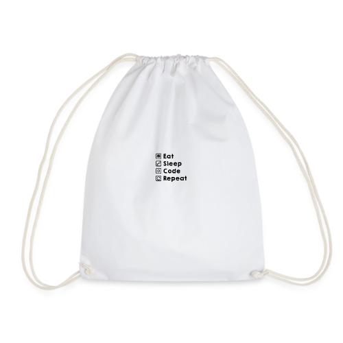 Eat Sleep Code Repeat - Drawstring Bag