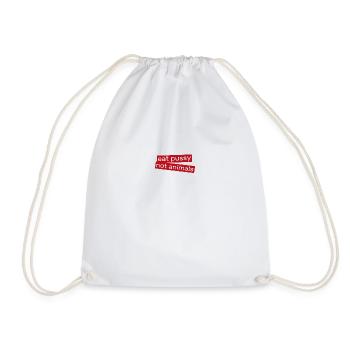 Mange de la chatte pas des animaux - Sac de sport léger - blanc - Devant
