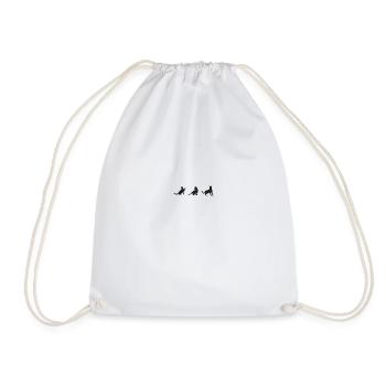 3 chats - Sac de sport léger - blanc - Devant
