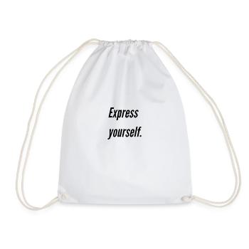 Express yourself. - Turnbeutel - Weiß - Vorne