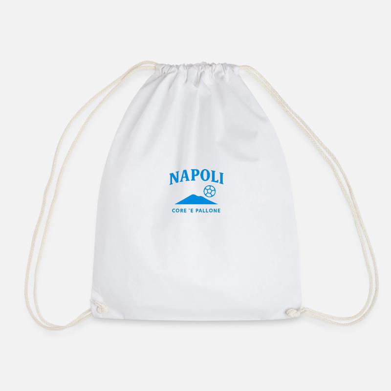 Napoli Core e Pallone - Turnbeutel - Weiß