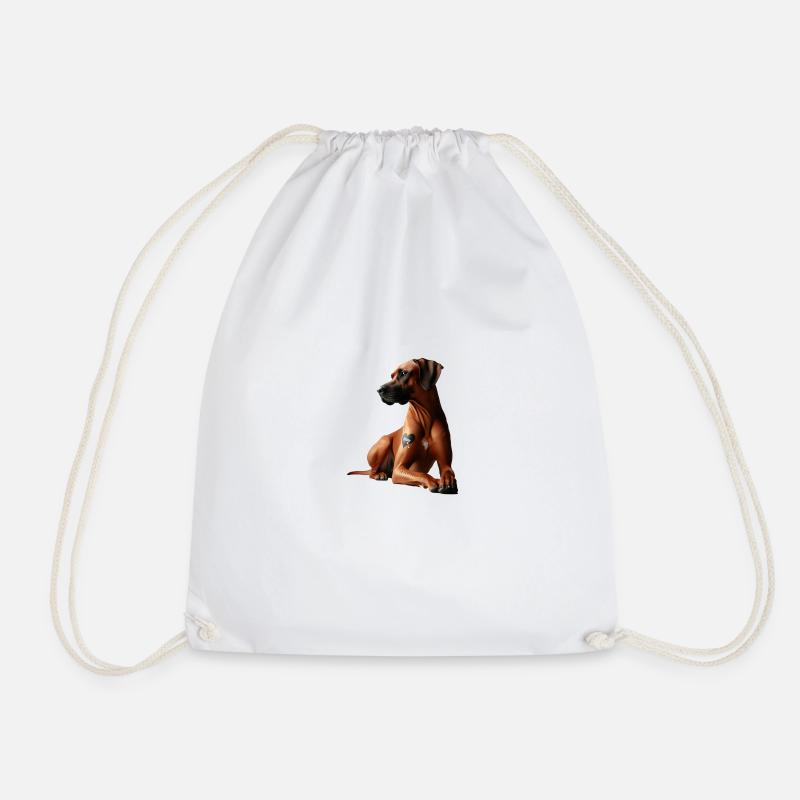 i love Mom - Drawstring Bag - white