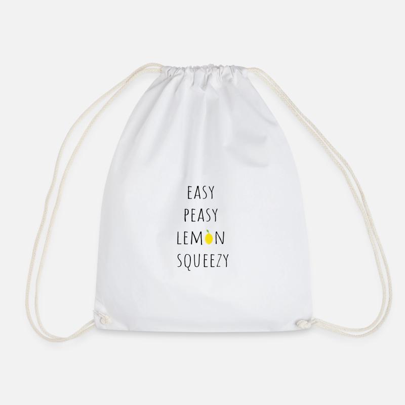 Easy peasy lemon squeezy - Turnbeutel - Weiß