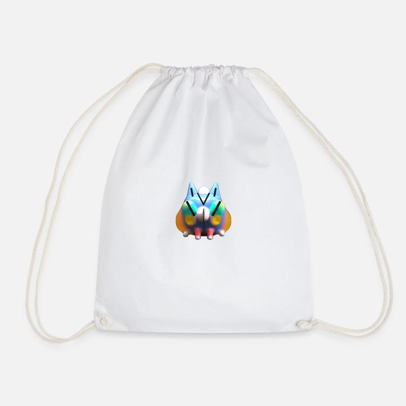 Jelly cat - Drawstring Bag - white