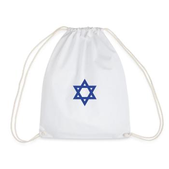 Star of David Israel - Drawstring Bag - white - Front