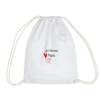Je t'aime papa - Sac de sport léger - blanc - Devant