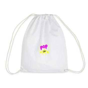 Pop Star coloré - Sac de sport léger - blanc - Devant