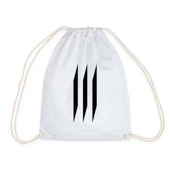 3 - Drawstring Bag - white - Front