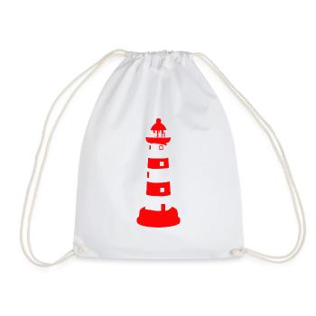 Lighthouse - Drawstring Bag - white - Front