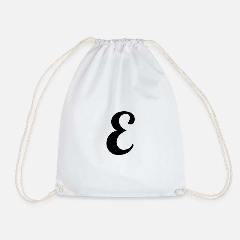 Lettre E - Sac de sport léger - blanc