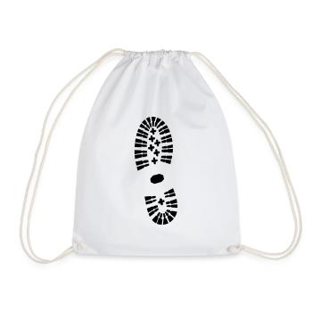 Footprint (super cheap) - Drawstring Bag - white - Front