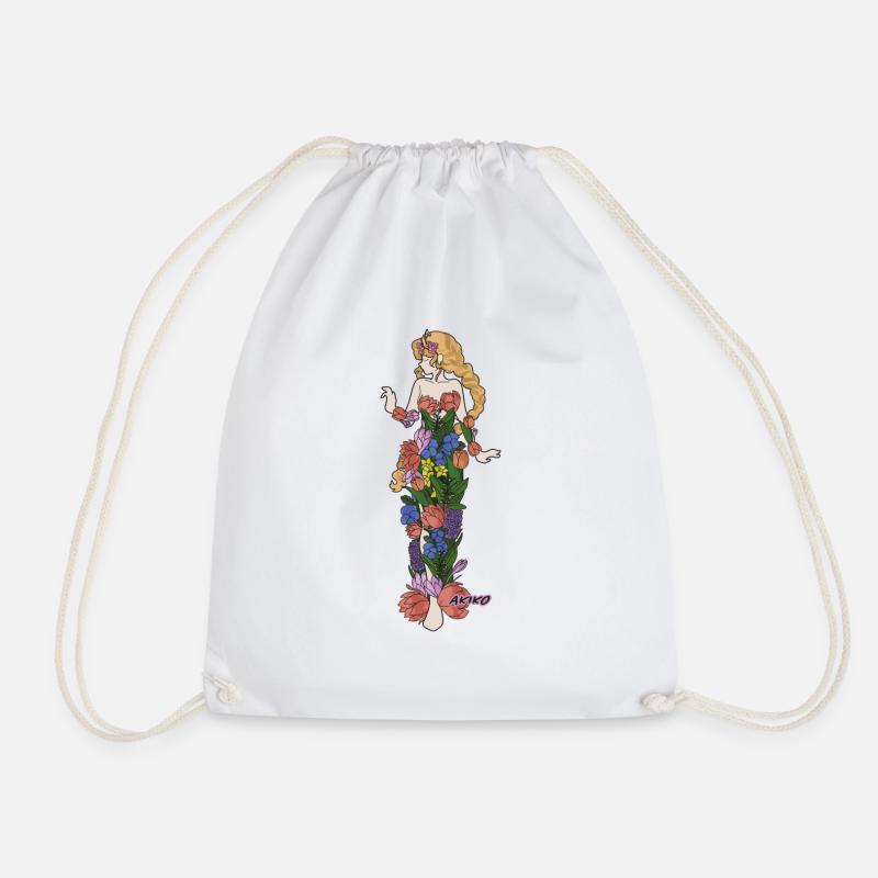 Spring Child - Drawstring Bag - white