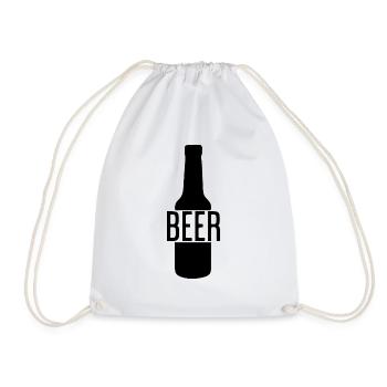 Beer Beer Wine Vino Party - Drawstring Bag - white - Front