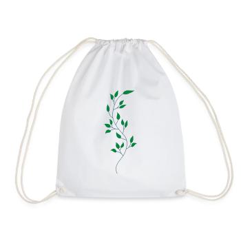 Flower Flower Plant - Drawstring Bag - white - Front