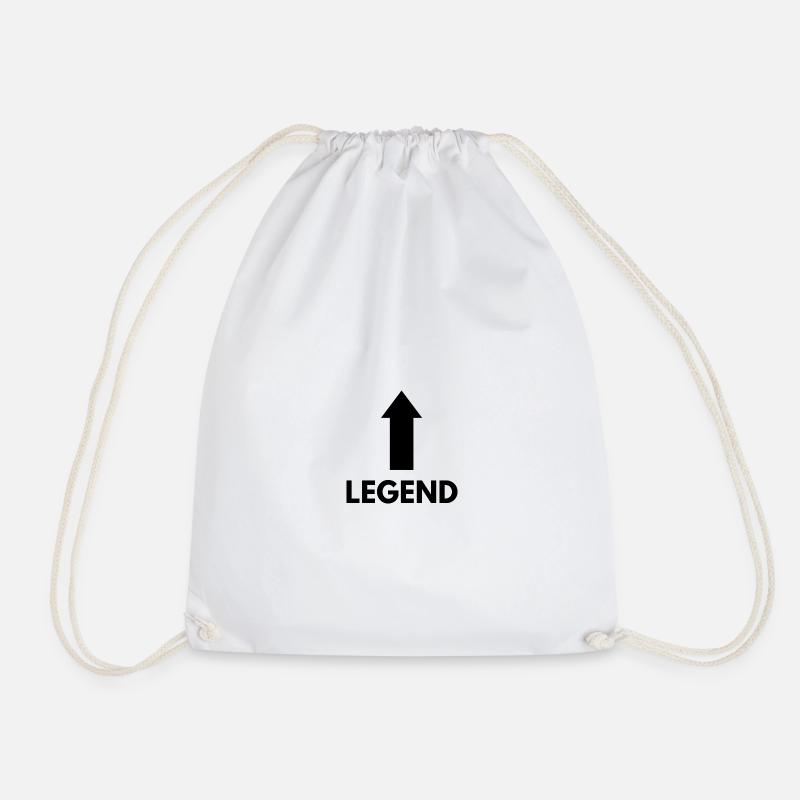 LEGEND - Drawstring Bag - white