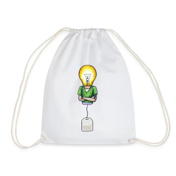 Ampoule-doctoral teabag - Sac de sport léger - blanc - Devant