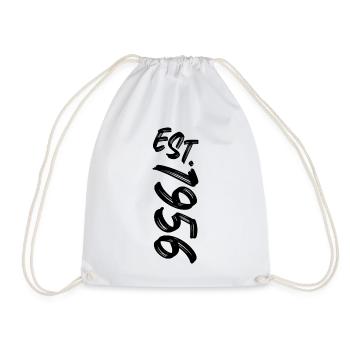Est. 1956 - Established 1956 - Geburtstag Geschenk - Turnbeutel - Weiß - Vorne