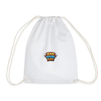 Bad Hair Day Comic Explosion - Drawstring Bag - white - Front