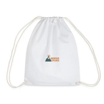 Motif de l’alpiniste aventureux - Sac de sport léger - blanc - Devant