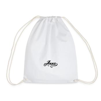 Anna vintage - Drawstring Bag - white - Front