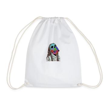 Money - Drawstring Bag - white - Front