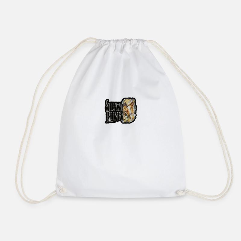 Steampunk - Drawstring Bag - white