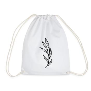 fleur sauvage simple - Sac de sport léger - blanc - Devant