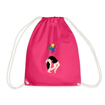Luftballon - Turnbeutel - Fuchsia - Vorne