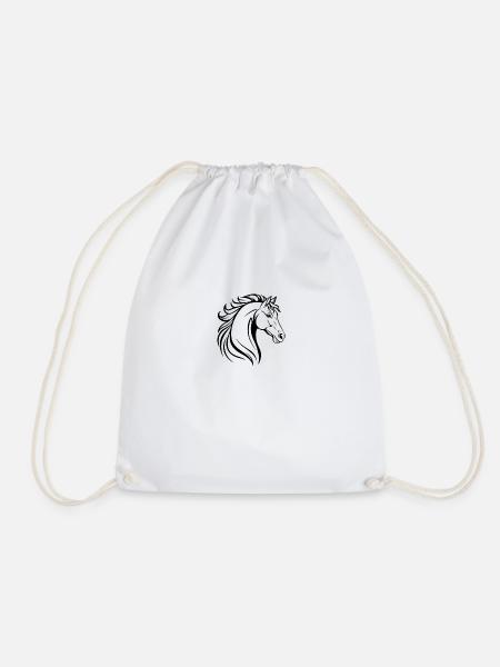 Illustration de cheval - Sac de sport léger - blanc