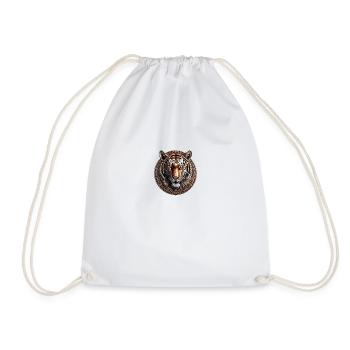 The Bronze Tiger - Drawstring Bag - white - Front