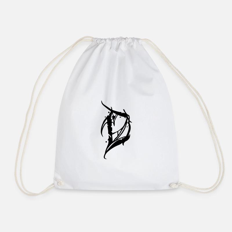 D - Drawstring Bag - white