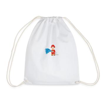 firefighter - Drawstring Bag - white - Front