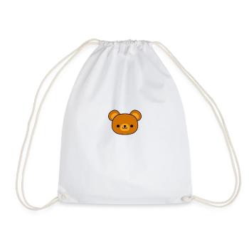 teddy - Drawstring Bag - white - Front