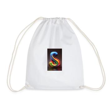 caligraphie lettre S - Sac de sport léger - blanc - Devant