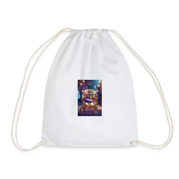 3D Animation Style graphique bourse - Sac de sport léger - blanc - Devant