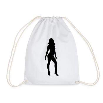 Sexy woman, model, girlfriend - Sac de sport léger - blanc - Devant