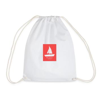 Let the wind guide you to new horizons. - Drawstring Bag - white - Front