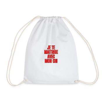 JE TE MAITRISE AVEC MON CHI - Sac de sport léger - blanc - Devant