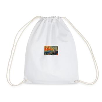 84B624C5 2ADB 4AAE B2D2 14D0AA666D51 - Drawstring Bag - white - Front
