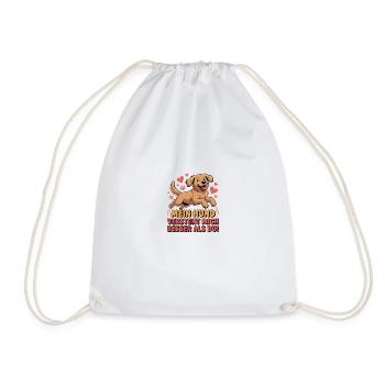 My dog understands me better than you do! - Drawstring Bag - white - Front