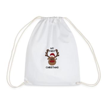 Mon premier Noël - Sac de sport léger - blanc - Devant